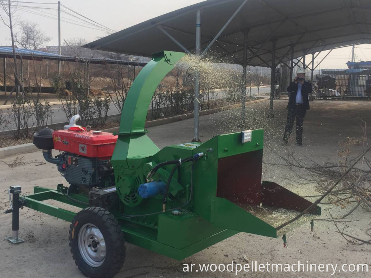 diesel engine wood chipper